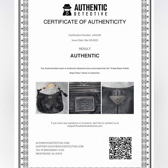 Authentic PRADA Vitello Daino Black Rope Knot Hobo - Picture 13 of 14